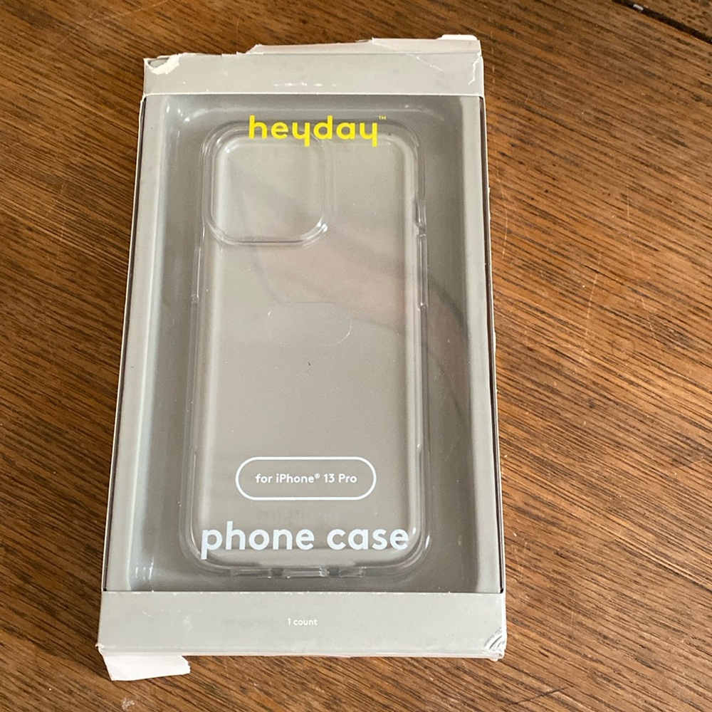 Heyday iPhone 13 Pro clear phone case